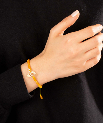 دستبند طلا سنگی عدد یک پرسته Parasteh کد109890