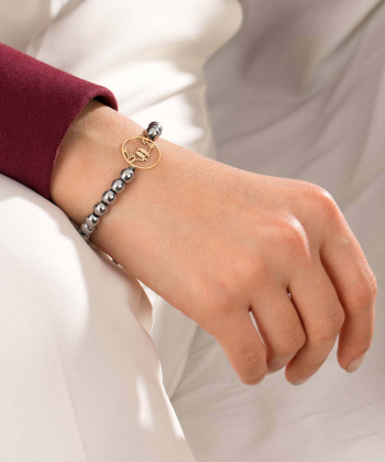 دستبند طلا سنگی دو پرنده پرسته Parasteh کد107816