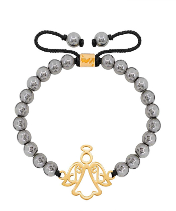 دستبند طلا سنگی فرشته تو خالی پرسته Parasteh کد50637