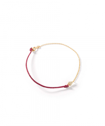 دستبند زنجیری طلا ماهیسا سرخابی پرسته Parasteh کد468470