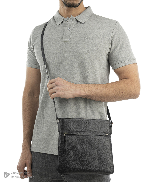 کیف دوشی زنانه چرم طبیعی نوین چرم Novin Leather مدل ساندرا