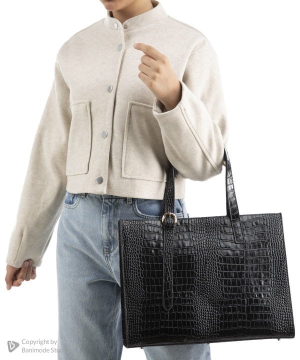 کیف دوشی زنانه چرم طبیعی نوین چرم Novin Leather مدل جیوانا