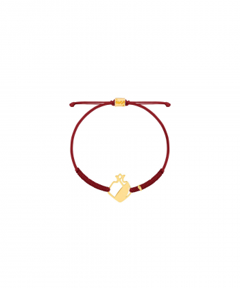 دستبند طلا بافت انار بزرگ پرسته Parasteh کد110412