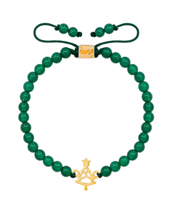 دستبند طلا سنگی کریسمس پرسته Parasteh کد50634