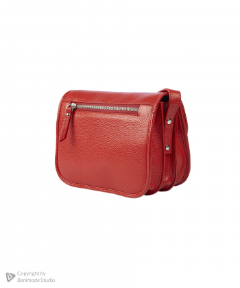 کیف دوشی زنانه چرم طبیعی نوین چرم Novin Leather مدل 1019-1