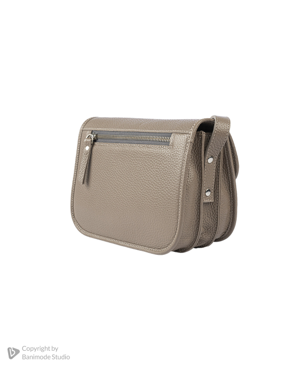 کیف دوشی زنانه چرم طبیعی نوین چرم Novin Leather مدل 1019-1