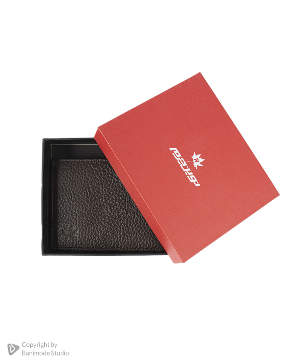کیف پول چرم طبیعی نوین چرم Novin Leather مدل واکلاو