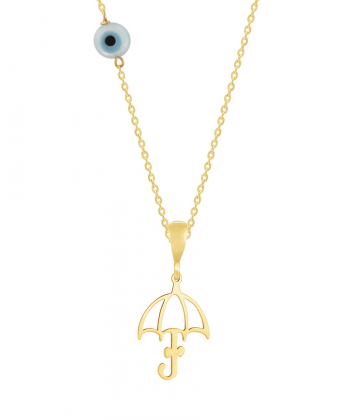 گرنبند طلا بچگانه چتر پرسته Parasteh کد3671