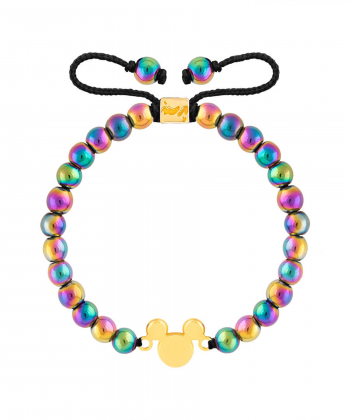 دستبند طلا سنگی میکی ماوس پرسته Parasteh کد3199