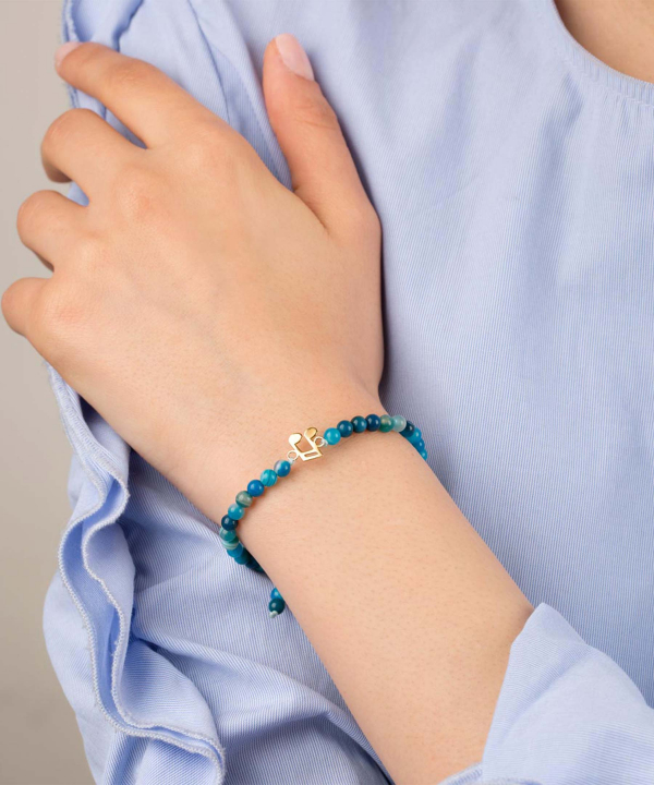 دستبند طلا سنگی نت پرسته Parasteh کد76510