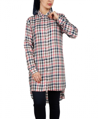 مانتو چهارخانه جوتی جینز JootiJeans