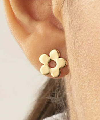 گوشواره طلا گل پرسته Parasteh کد85631