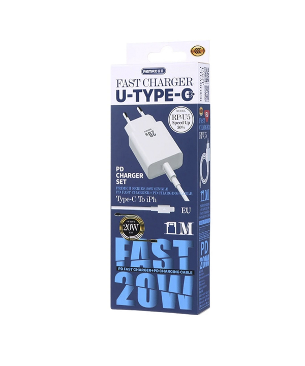 شارژر دیواری 20 وات ریمکس مدل RPU5PD