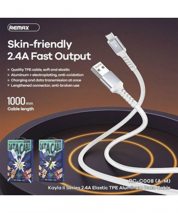 کابل تبدیل USB به microUSB ریمکس مدل RCC008 طول 1 متر