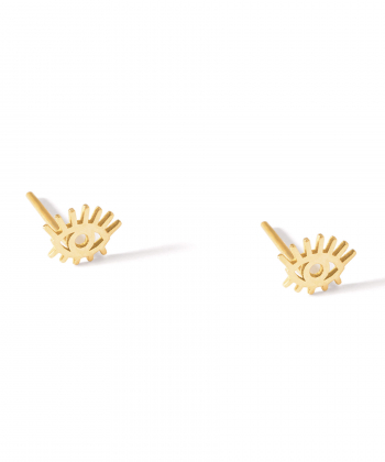 گوشواره طلا چشم مژه دار پرسته Parasteh کد204693
