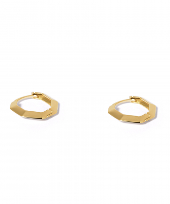 گوشواره طلا حلقه ای چند ضلعی پرسته Parasteh کد453773