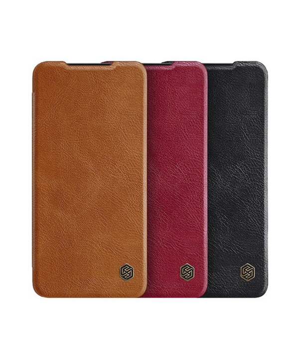 کیف چرمی نیلکین سامسونگ Nillkin Qin leather case Samsung S21 FE 2021