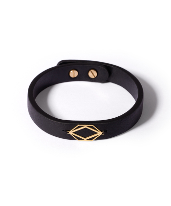 دستبند طلا چرمی لوزی آرژان پرسته Parasteh کد450776