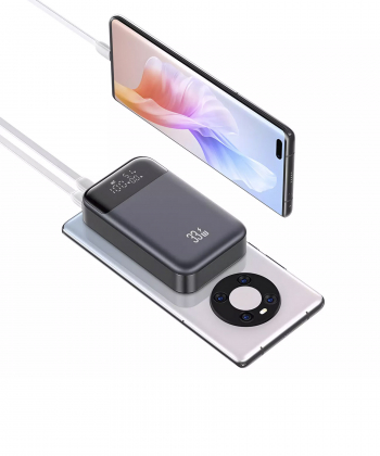 پاور بانک فست شارژ تایپ سی و یو اس بی 33 وات 10000 یوسامز US-CD221 PB74
