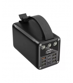 پاوربانک تایپ سی و یو اس بی 60000 گرین GNMPB60KBK