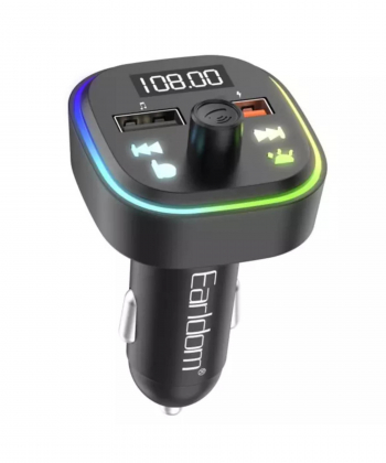 شارژر فندکی فست شارژ ماشین و گیرنده بلوتوثی ارلدام ET-M85