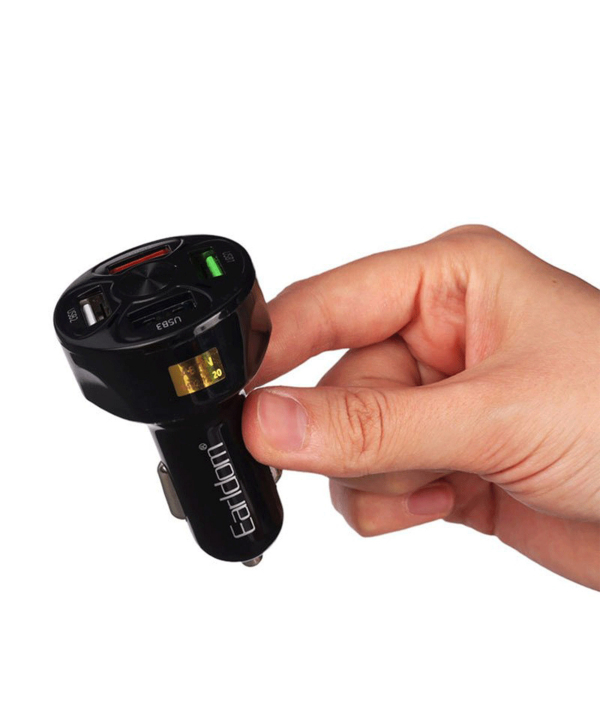 شارژر فندکی فست شارژ ماشین 3.1 آمپر ارلدام CC32