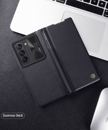قاب محافظ گوشی سامسونگ گلکسی زد فولد 6 نیلکین Qin Pro Leather