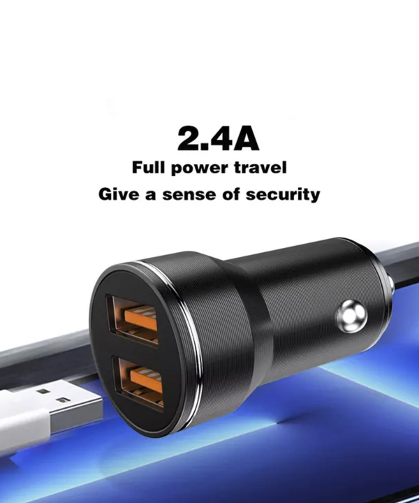 شارژر فندکی فست شارژ ماشین 2.4 آمپر ارلدام ES-CC19