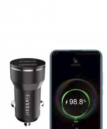 شارژر فندکی فست شارژ ماشین 2.4 آمپر ارلدام ES-CC19