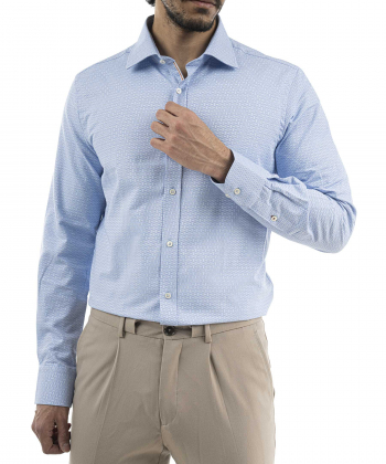پیراهن مردانه کافه شرت Cafe Shirt کد 1495
