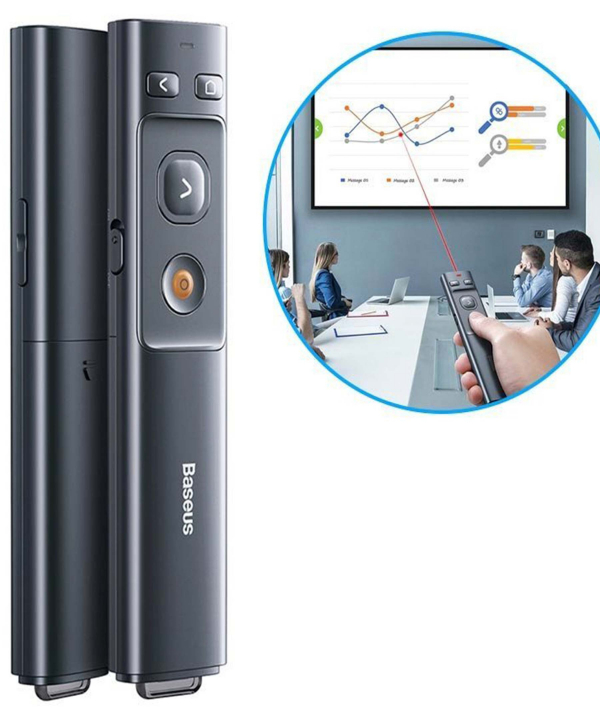 پوینتر و پرزنتر بیسوس Baseus Orange Dot Wireless Presenter Red Laser