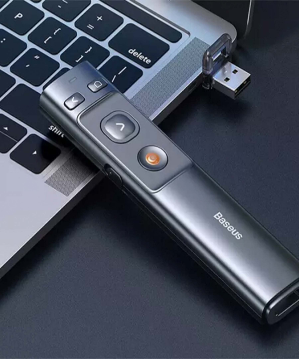 پوینتر و پرزنتر بیسوس Baseus Orange Dot Wireless Presenter Red Laser