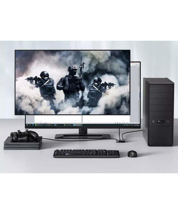 سوییچ دو پورت اچ دی ام آی بیسوس Baseus CAHUB-BC0G Matrix HDMI Splitter