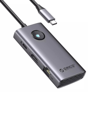 هاب تایپ سی 6 پورت اوریکو PW11-6PR-GY-EP