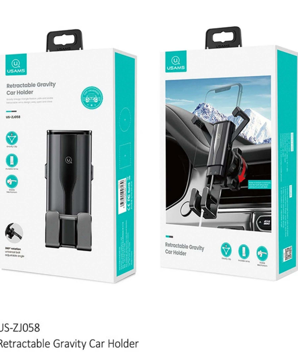 پایه نگهدارنده گوشی یوسامز Usams US-ZJ058 Retractable Gravity Car Holder