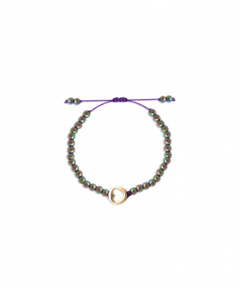 دستبند طلا سنگی رینگ قلب پرسته Parasteh کد474259