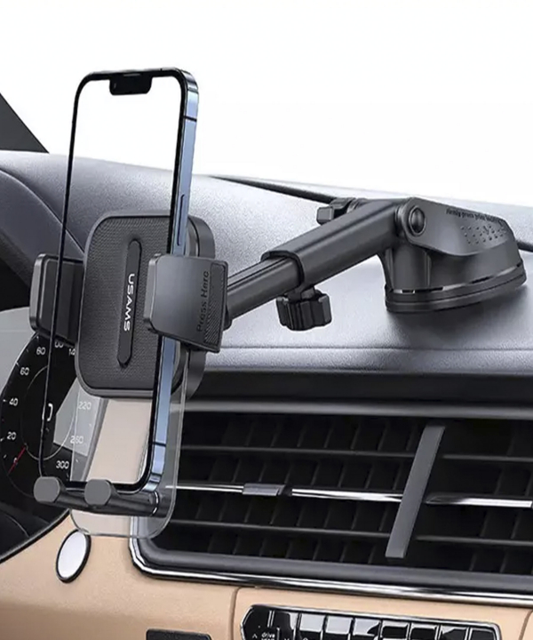 هولدر موبایل داخل خودرو یوسامز USAMS Car Centre Retractable Transparent Holder US-ZJ072