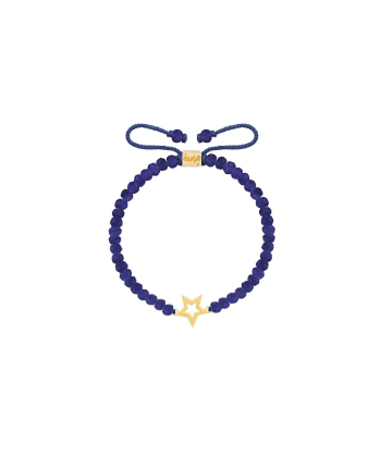 دستبند طلا سنگی ستاره تو خالی و جید پرسته Parasteh کد109761