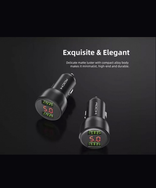 شارژر فندکی فست شارژ ماشین راک ROCK-H9
