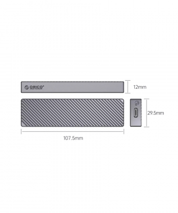 باکس تبدیل هارد M.2 NVMe به Type-Cاوریکو ORICO FV15C3-G2 USB3.2 Gen2 Type-C M.2 NVMe/NGFF SSD Enclosure