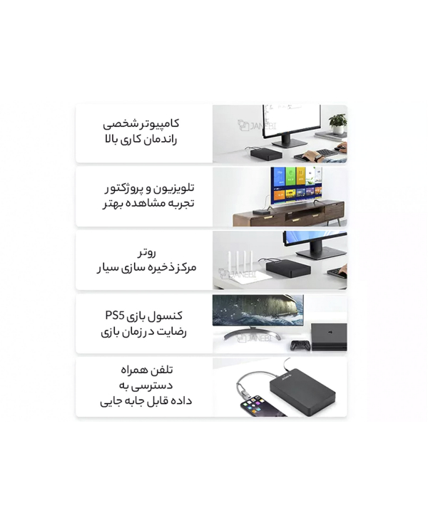 باکس هارد 2.5 اینچ USB3.0 اوریکو ORICO 2.5 inch HM25U3 USB3.0 Micro-B Hard Drive Enclosure