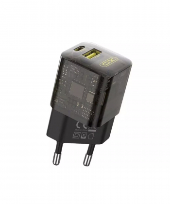 شارژر دیواری تایپ سی و یو اس بی 30 وات ایکس او XO CE05(EU) PD30W+QC3.0 18W fast charger