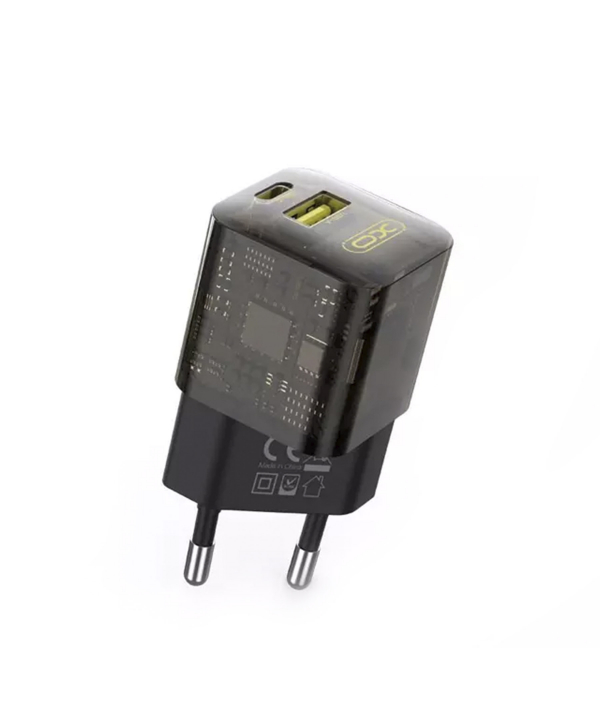 شارژر دیواری تایپ سی و یو اس بی 30 وات ایکس او XO CE05(EU) PD30W+QC3.0 18W fast charger