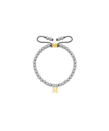 دستبند طلا سنگی حرف M فیمو پرسته Parasteh کد127745