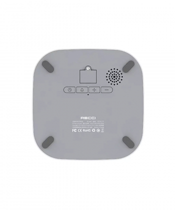 شارژر بی سیم 15 وات و ساعت رومیزی رسی Recci RCW-22 clock wireless fast charging 15W