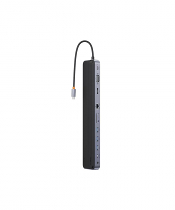 هاب تایپ سی 11 پورت و پایه لپ تاپ بیسوس Baseus EliteJoy Gen2 universal HUB 11in1 laptop stand WKSX030013