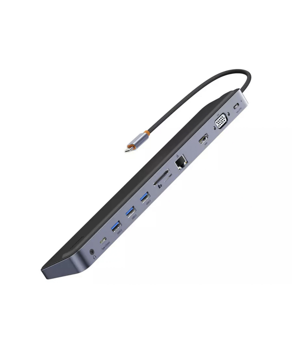 هاب تایپ سی 11 پورت و پایه لپ تاپ بیسوس Baseus EliteJoy Gen2 universal HUB 11in1 laptop stand WKSX030013