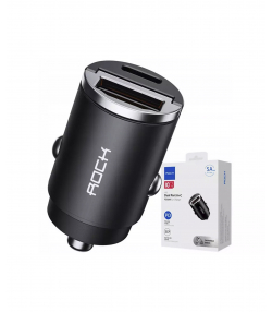 شارژر فندکی فست شارژ ماشین تایپ سی 30 وات راک h15