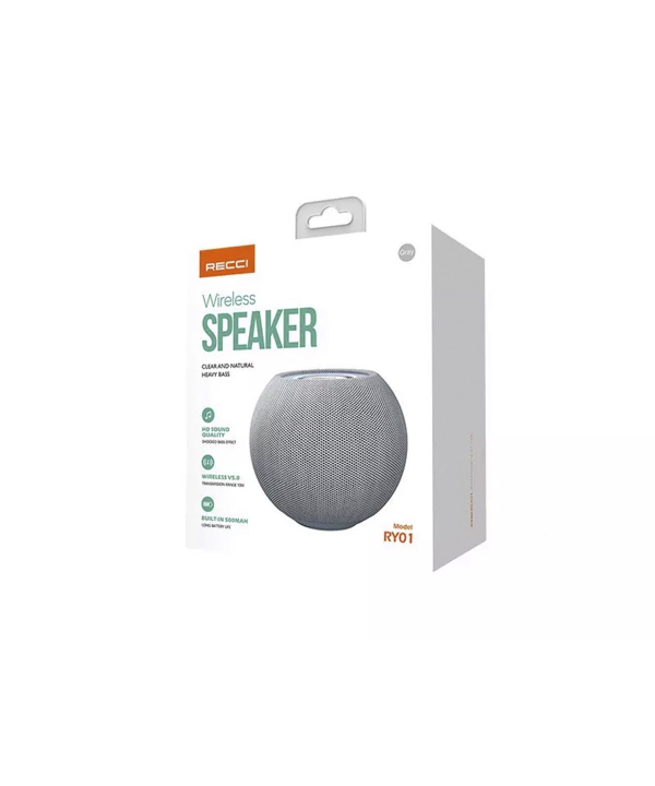 اسپیکر بلوتوث قابل حمل رسی Recci Deep Bass Bluetooth Wireless Portable Speaker RY01