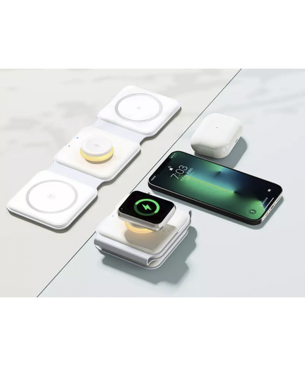 شارژ بی سیم چند کاره رسی Recci Wireless Charger Ambient Lamp RCW-27